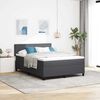 vidaXL Cama Box Spring LED Gris Oscuro y 140 x 200 cm Tela de Pana