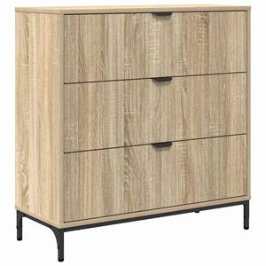 vidaXL Aparador Roble Sonoma 79,5 x 33 x 82 cm Madera de ingenier&iacute;a