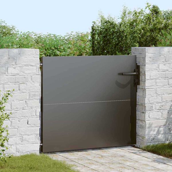 vidaXL Puerta de jardín acero corten 85x125 cm