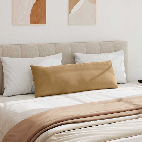 vidaXL Cojines de sof&aacute; 2 pcs Marr&oacute;n 120 x 40 cm Tela de pana