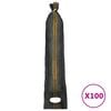 vidaXL Sacos de arena 100 unidades HDPE verde oscuro 103x25 cm