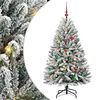 vidaXL &Aacute;rbol de Navidad artificial Verde y 150 cm PVC y Metal