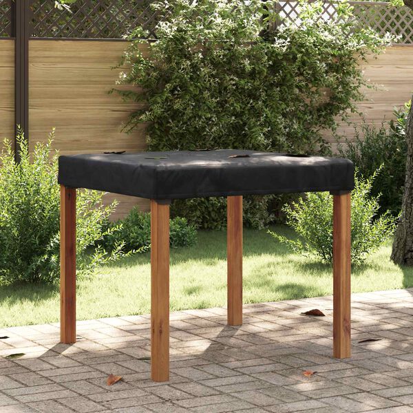 vidaXL Cubierta de Mesa Liso Negro 92 x 92 x 15 cm tela