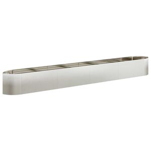vidaXL Cama de Jard&iacute;n Elevada Acero inoxidable 380 x 40 x 40 cm Acero