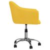 vidaXL Sillas de comedor giratorias 6 unidades tela amarillo
