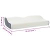vidaXL Almohada cervical Espuma Viscoel&aacute;stica 59 x 34,5 x 12 cm