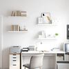 vidaXL Estantes flotantes de pared 4 uds MDF blanco 80x23,5x3,8 cm