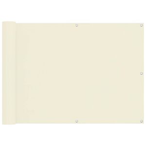 vidaXL Pantalla de Balc&oacute;n Crema 75 x 200 cm Tela Oxford