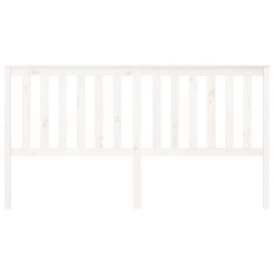 vidaXL Cabecero de cama madera maciza de pino blanco 186x6x101 cm