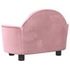 vidaXL Cama para perros de terciopelo rosa 66x40x45 cm
