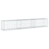 vidaXL Cesta de gaviones con cubierta hierro galvanizado 300x50x50 cm