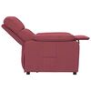 vidaXL Sillón reclinable de tela rojo tinto