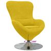 vidaXL Sill&oacute;n huevo Amarillo Terciopelo