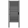 vidaXL Puerta de jard&iacute;n con cerradura de aluminio negra 100x200 cm