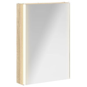 vidaXL Armario con espejo de ba&ntilde;o Roble Sonoma 43 x 11,5 x 60,5 cm