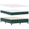 vidaXL Cama tipo Box Spring Verde oscuro 160 x 200 cm Terciopelo