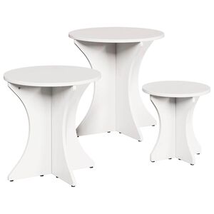 vidaXL Mesa de Caf&eacute; 3 uds. 46 x 46 x 47 cm