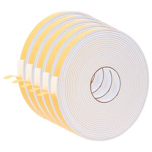 vidaXL Cinta de espuma autoadhesiva 5 uds. Blanco 20mm x 10m Espuma CR