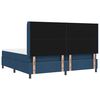 vidaXL Cama tipo Box Spring con colch&oacute;n Azul 200 x 200 cm tela