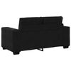 vidaXL Sofá Loveseat Terciopelo Negro 120 cm