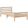 vidaXL Cama con estanter&iacute;a sin colch&oacute;n madera maciza de pino 90x200 cm