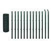 vidaXL Euro Valla de acero verde 25x1,5 m