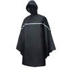Willex Poncho de lluvia con capucha talla &uacute;nica negro