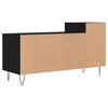 vidaXL Mueble para TV madera contrachapada negro 100x35x55 cm