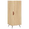 vidaXL Aparador de madera contrachapada roble Sonoma 34,5x34x180 cm