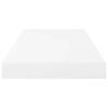 vidaXL Estante flotante de pared 4 uds MDF blanco brillo 50x23x3,8 cm