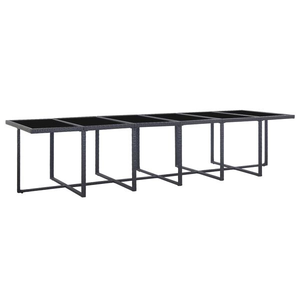 vidaXL Set comedor jardín 13 pzas con cojines ratán sintético gris