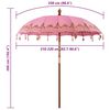 vidaXL Parasol Balin&eacute;s Rosa 215 x 215 x 260 cm Algod&oacute;n
