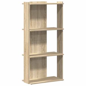 vidaXL Librer&iacute;a 3 estantes madera ingenier&iacute;a roble sonoma 60x30x120 cm
