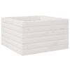 vidaXL Jardinera de madera maciza de pino blanca 40x40x23 cm