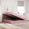 vidaXL Cama con almacenamiento Rosa 180 x 200 cm Terciopelo