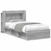 vidaXL Estructura de cama con almacenamiento Sonoma gris 80 x 200 cm