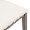 vidaXL Sillas de comedor con cojines 2 uds madera maciza marrón caucho