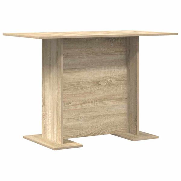 vidaXL Mesa de comedor madera contrachapada roble sonoma 110x60x75cm