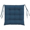 vidaXL Cojines para asiento 2 pcs Azul 40 x 40 x 6 cm tela