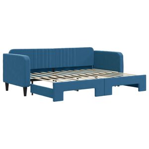 vidaXL Sofá cama nido terciopelo azul 80x200 cm