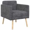 vidaXL Sill&oacute;n decorativo Gris oscuro Tejido de chenilla