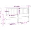 vidaXL Cabecero tapizado Marr&oacute;n 160 cm Madera de pino macizo