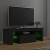 vidaXL Mueble de TV con luces LED gris 120x35x40 cm