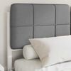 vidaXL Estructura de Cama con Cabecera Tapizada Gris Claro
