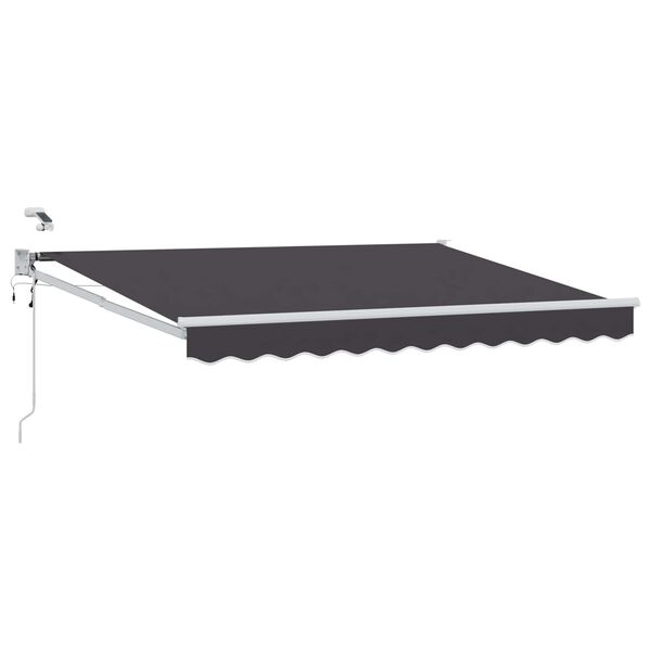 vidaXL Toldo Retr&aacute;ctil El&eacute;ctrico Antracita 2,5 x 2 m