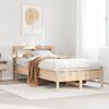 vidaXL Estructura de cama sin colch&oacute;n madera maciza de pino 100x200 cm