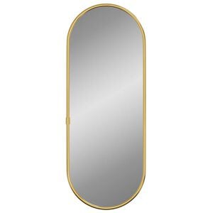 vidaXL Espejo de pared ovalado dorado 40x15 cm
