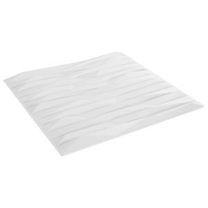 vidaXL Paneles de pared 12 uds. 50 x 50 cm Piedra Blanca Espuma XPS