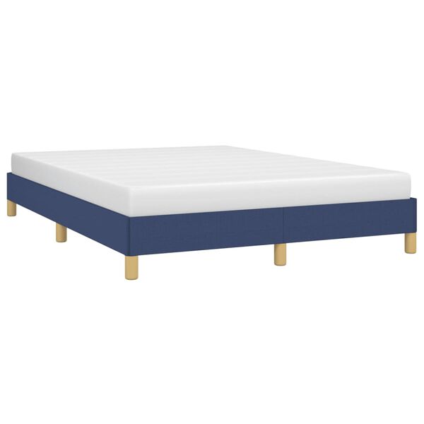 vidaXL Cama sin colchón tela azul 160x200 cm