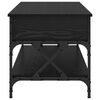 vidaXL Mesa de Caf&eacute; Roble Negro 100 x 50 x 50 cm Madera contrachapada